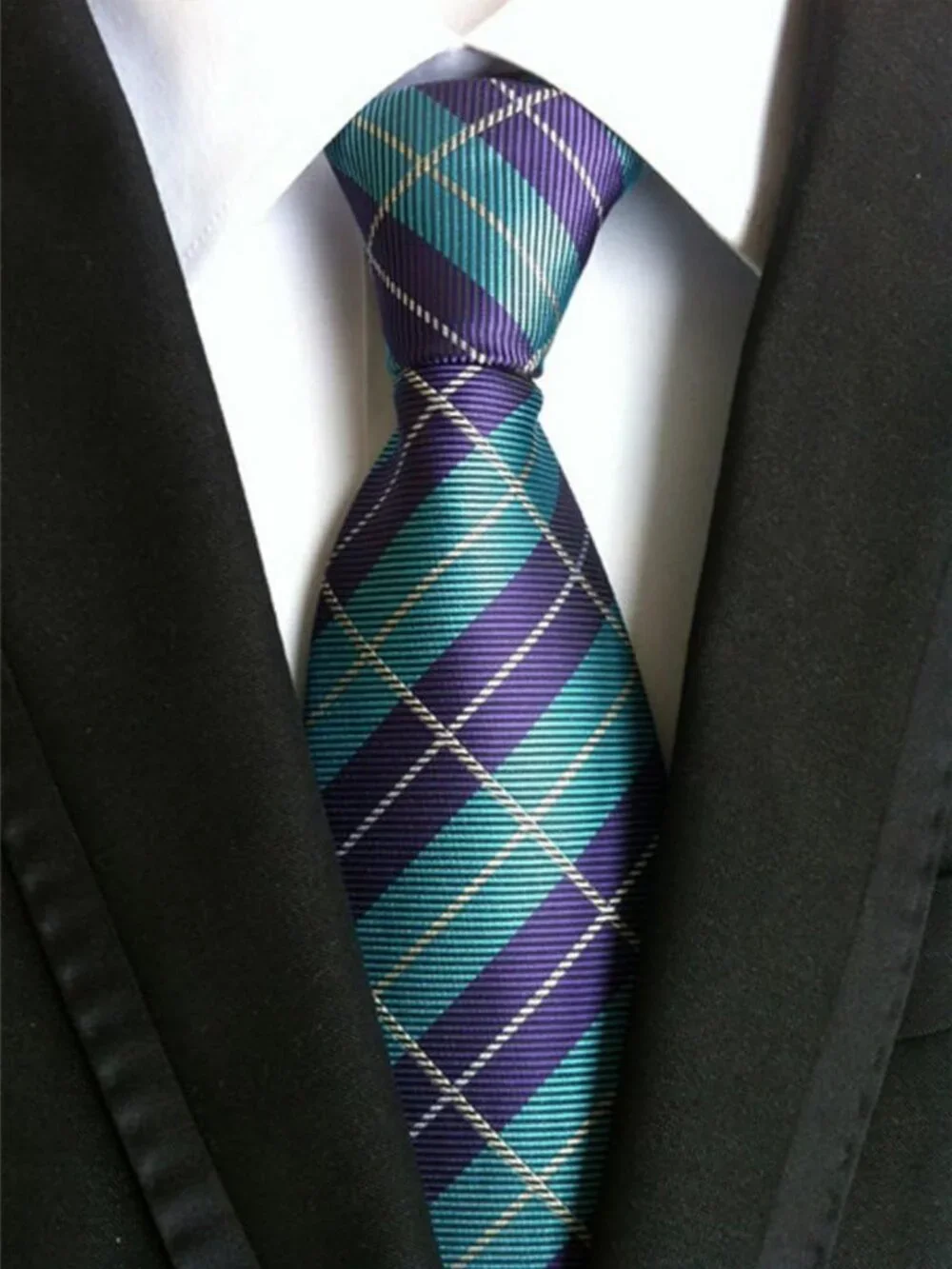Lot of 9 Classic Men's Woven Jacquard Neckties - Stylish Formal Accessories